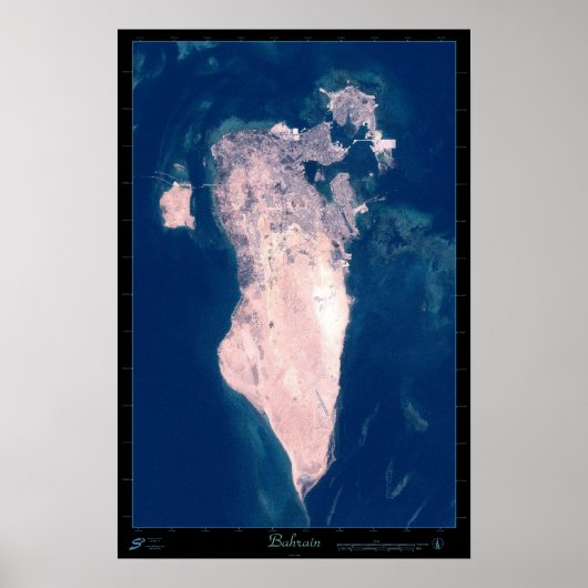 Bahrein Satelliet Poster (Voorkant)
