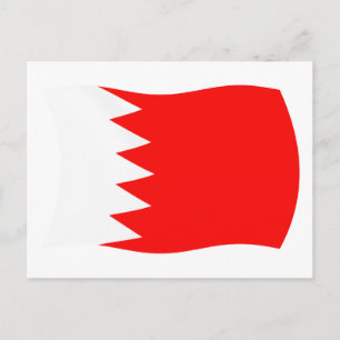 Bahrein Vlag Ansichtkaart Briefkaart
