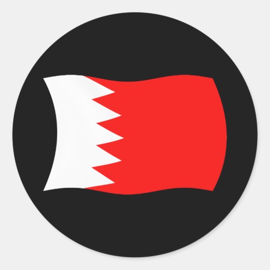 Bahrein Vlag Sticker (Voorkant)
