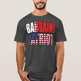 Bahreinse Amerikaanse patriot Pride Heritage Flag T-shirt