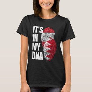 Bahreinse en Oostenrijkse mix DNA-vlag Erfgoed T-shirt