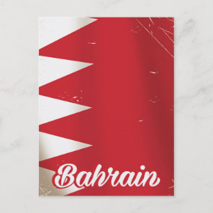 Bahreinse vlag vintage-poster briefkaart