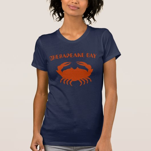 Baie de Chesapeake, Crabe, T-shirt (Devant)
