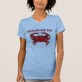 Baie de Chesapeake, Crabe, T-shirt (Devant)