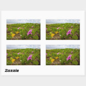 Baie de Hanalei, Fleur de Kauai | Autocollant d'im (Feuille)