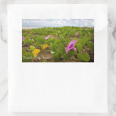 Baie de Hanalei, Fleur de Kauai | Autocollant d'im (Sac)