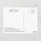 Baie de Monterey - Carte postale Lions de mer (Dos)