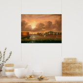 Baie de New York - Thomas Chambers Poster des Beau (Cuisine)