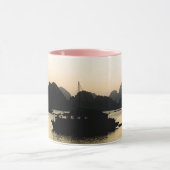 Baie d'Halong, coucher du soleil, Mug d'art vietna (Centre)