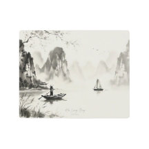 Baie d'Halong Vietnam Paysage à l'encre de Chine