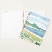 Baie d'herbe de plage | Océan aquarelle mer côtièr (Devant avec enveloppe)