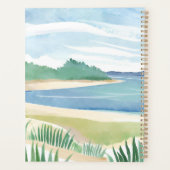 Baie d'herbe de plage | Océan aquarelle mer côtièr (Dos)