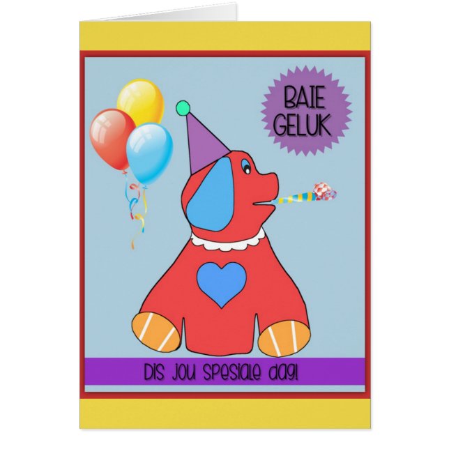 Baie geluk dis spesiale dag! (Voorkant)