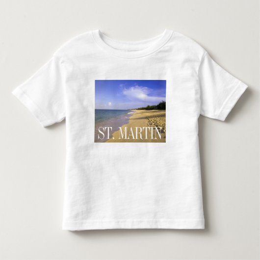 Baie Longue Long Bay Beach, Sint Maarten Kinder Shirts (Voorkant)