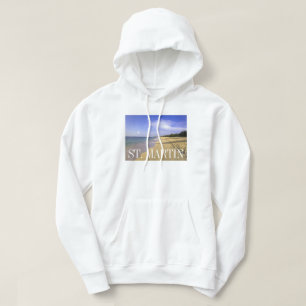 Baie Longue Long Bay Beach, St Hoodie