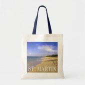 Baie Longue Long Bay Beach, St Tote Bag (Voorkant)