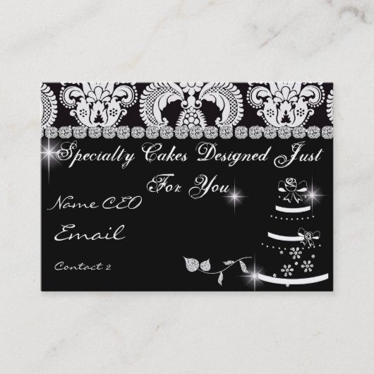 BAIE PROFESSIONNELLE Carte de visite Damask Design (Devant)