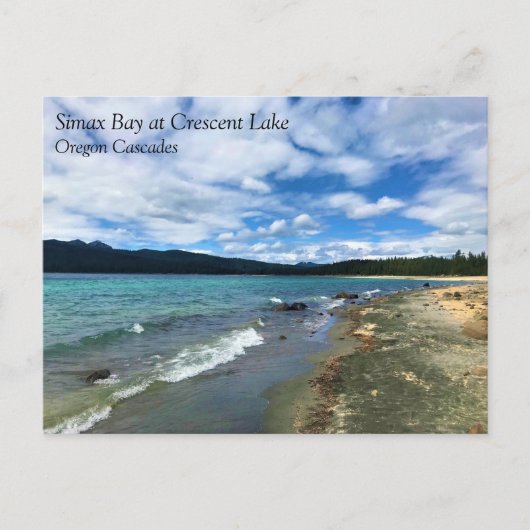 Baie Simax à Crescent Lake, Oregon Carte postale (Devant)