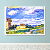 Baie St. Paul, Quebec van William James Glacken Canvas Afdruk (Insitu (Houten vloer))