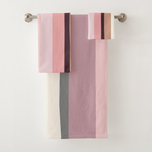 Baies Abstraites roses et beiges (En situation)
