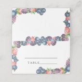 Baies - cartes d'emplacement de mariage (Extérieur déplié)