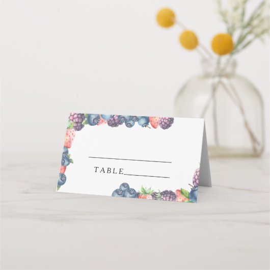 Baies - cartes d'emplacement de mariage (Devant)