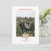 Baies d'aquarelle de Noël & Invitation Holly (Debout devant)