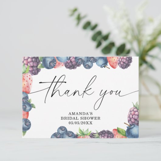 Baies d'aquarelle - merci (Debout devant)