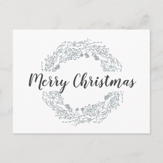Baies de Noël blanches carte postale de vacances d (Devant)