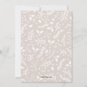 Baies d'hiver sur carte plate de vacances de Noël (Dos)