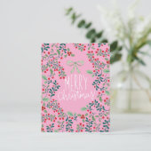 Baies rouges et vertes Joyeuses cartes de Noël (Debout devant)