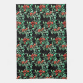 Baies rouges, lingonberries serviette de cuisine (Vertical)