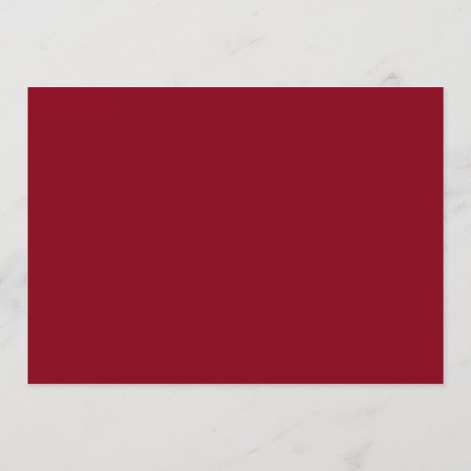 Baies rouges & Mistletoe, Menu de Noël (Dos)