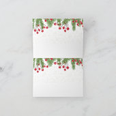 Baies rouges, pin, Merci de Noël de neige (Intérieur)