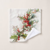 Baies vintages d'hiver (Gant de toilette)