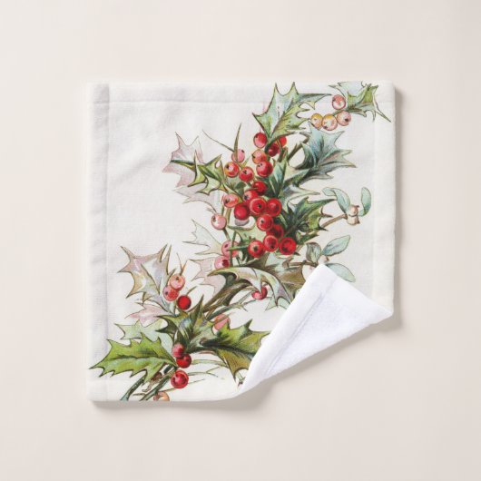 Baies vintages d'hiver (Gant de toilette)