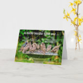 Baignade amusante Carte d'anniversaire (Fleur jaune)