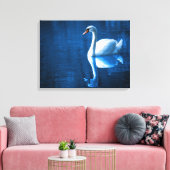 Baignade blanche dans une toile de lac Imprimer (Insitu(Salon))