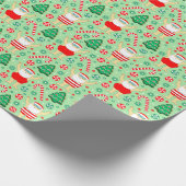 Baignade Noël Vacances Papier cadeau (Coin)