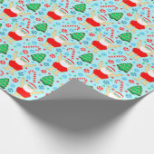 Baignade Noël Vacances Papier cadeau (Coin)