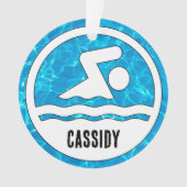 Baignade Plongée Nom personnalisé Texte Noël (devant)