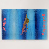 Baignade sous la mer Jigsaw Puzzle (Horizontal)