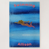 Baignade sous la mer Jigsaw Puzzle (Vertical)