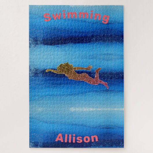 Baignade sous la mer Jigsaw Puzzle (Vertical)