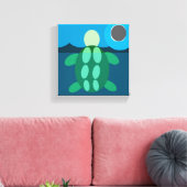 Baigneuse à minuit tortue sur toile (Insitu(Salon))