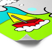 Baignoire Bulldog Puppy Poster 11 (Coin)