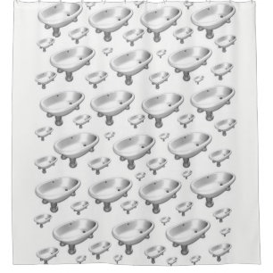 baignoire enfants douche blanc rideau