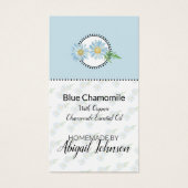 Baignoire et corps Bleu Chamomille étiquette cadea (Devant)