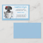 Baignoire mignonne Carte de visite pour animaux (Devant / Derrière)