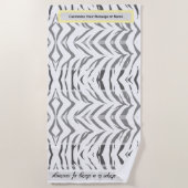 Baignoire, plage ou serviette de bain Yoga Tiger S (Devant)